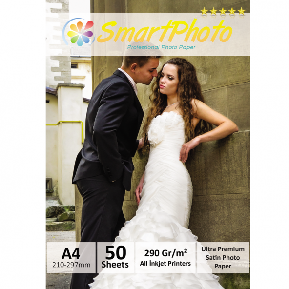 Smart Photo A4 Mat (Satin) 290 Gr/m² 50 Adet/1Paket Profesyonel Fotoğraf Kağıdı