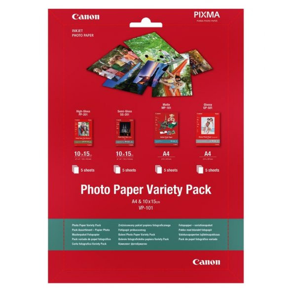 Canon VP-101 10X15 A4 Multipack Fotoğraf Kağıdı