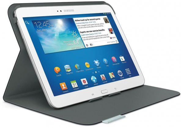 Logitech Samsung Galaxy Tab3 Folio S310 Carbon Siyah Koruyucu Tablet Kılıfı