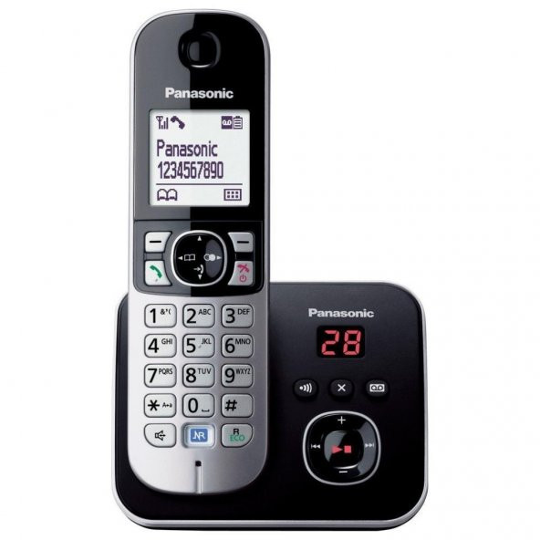 Panasonic Dect Telefon KX-TG6821 Siyah (Kullanılmış-Kutulu)