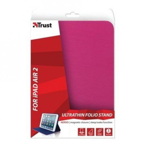 Trust Aeroo Ultrathin Folio Stand Ipad Air 2 Pembe 20229