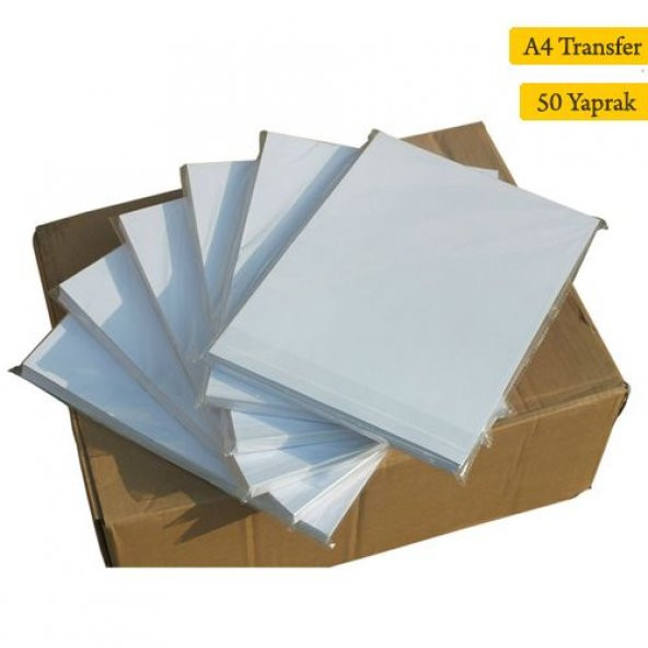 A4 İthal Transfer Baskı Kağıdı Polyester-Seramik-Metal - 50 Yaprak