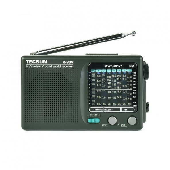 Tecsun R-909 Dünya Radyosu AM/FM/SW