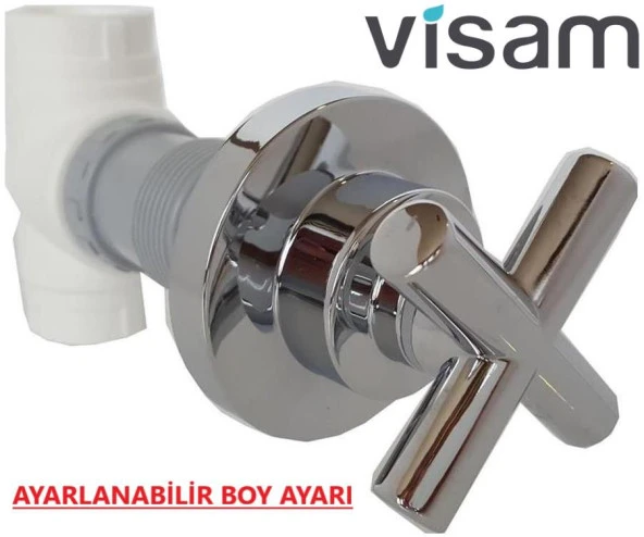 VİSAM YILDIZ ANKASTRE ARA KESME VALFİ PPRC 20MM - 3