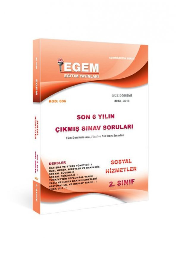 Aöf Sosyal Hizmetler 2. Sınıf 3. Yarıyıl Güz Dönemi Son 6 Yılın Çıkmış Sınav Soruları Egem Yayınları
