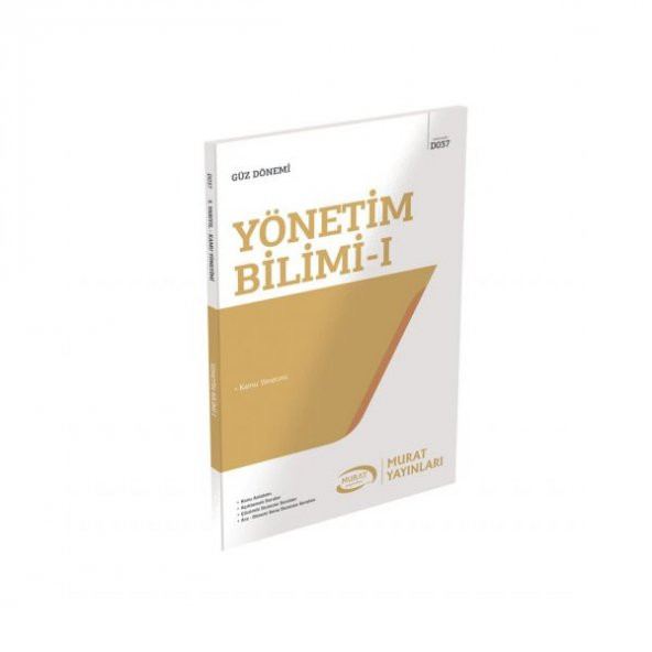 Aöf Yönetim Bilimi - I güz dönemi Konu Anlatımlı Soru Kitabı Tek  Murat Yayınları - 1