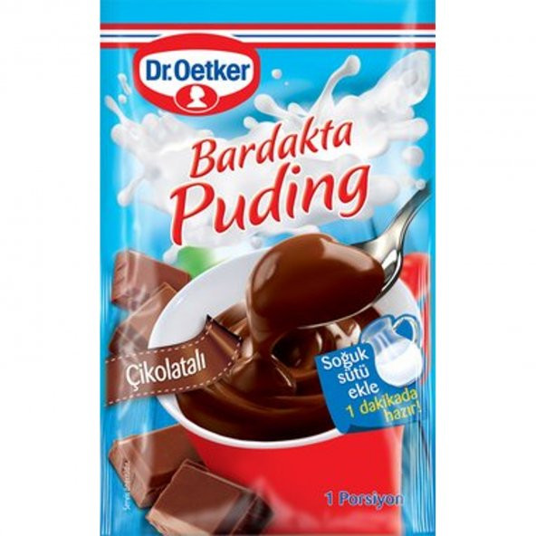 Dr. Oetker Bardakta Puding - Çikolatalı (35 g x 6 Adet)