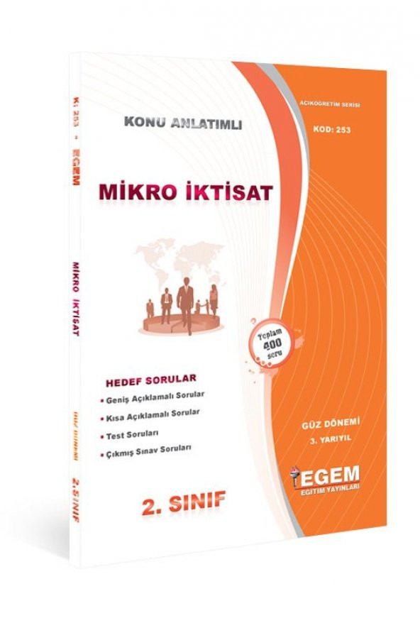 Aöf  Mikro İktisat 2. Sınıf Güz Dönemi Konu Anlatımlı Soru Kitabı Tek EGEM YAYINLARI