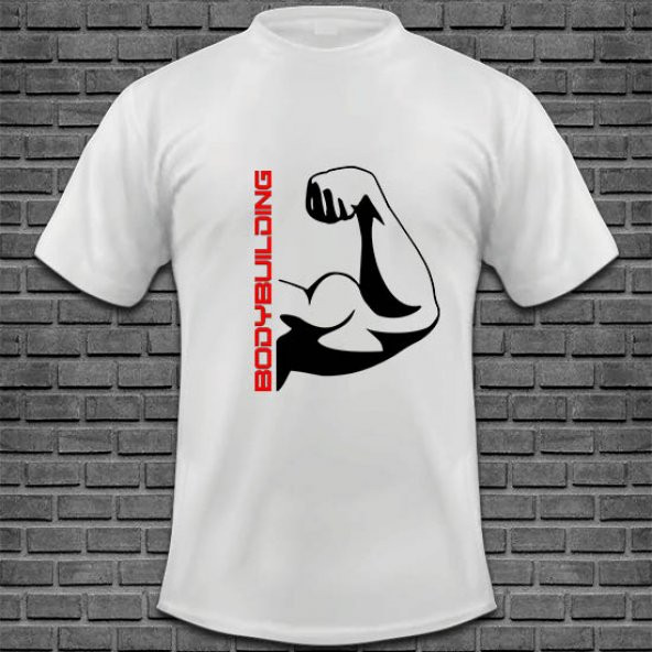 Bodybuilding Baskılı Tişört Tasarımı BODY-007