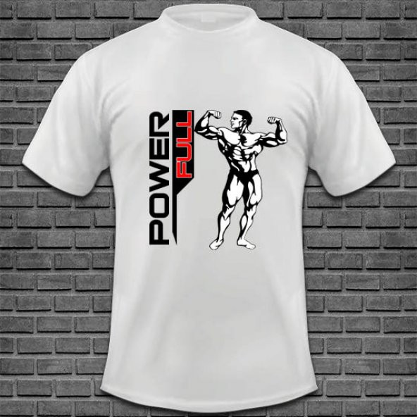 Bodybuilding Baskılı Tişört Tasarımı BODY-012