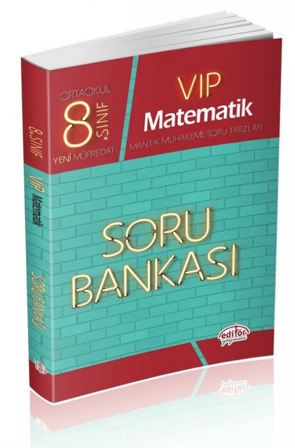 Editör Yayınları 8. Sınıf Vip Matematik Soru Bankası