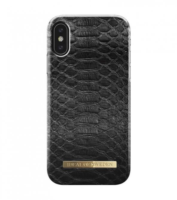 iDeal of Sweden iPhone X / XS Black Reptile Kılıf