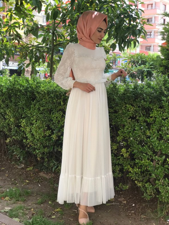 Tesettür Yazlık Elbise - Hayal Tül