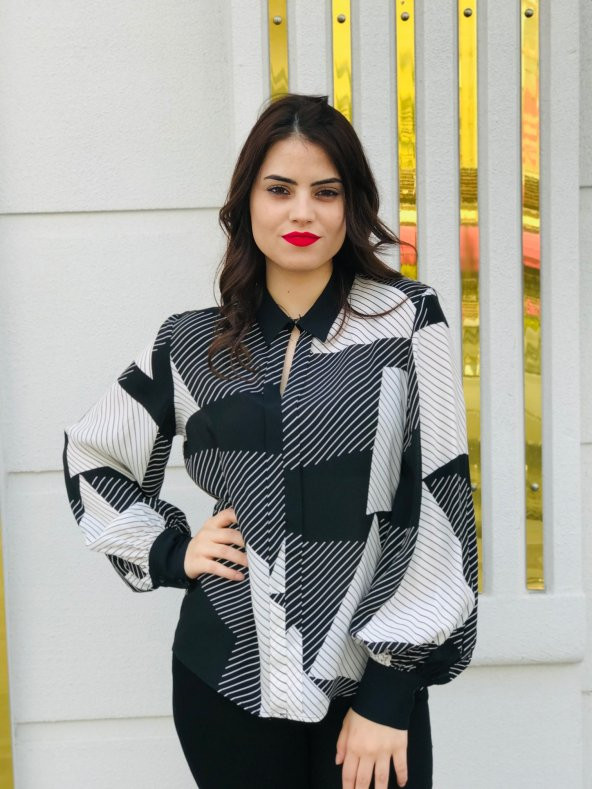 Yazlık Bayan Bluz - Şifon - 2