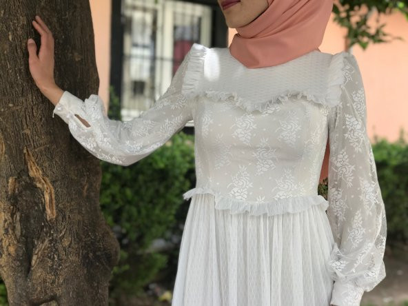 Tesettür Yazlık Elbise - Hayal Tül - 2