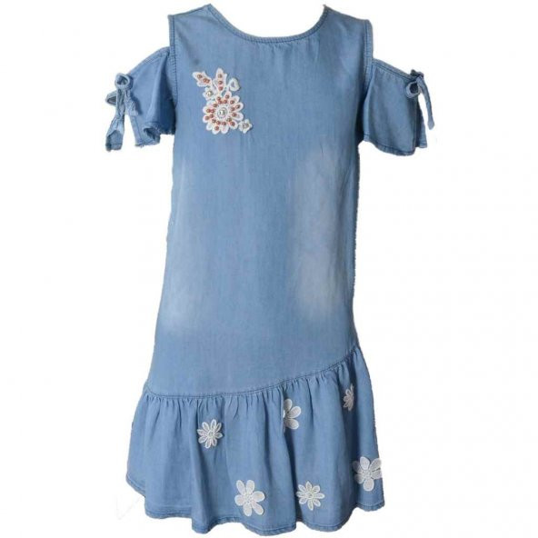 Pafim  Y19-2221 Kız Çocuk Kot Elbise