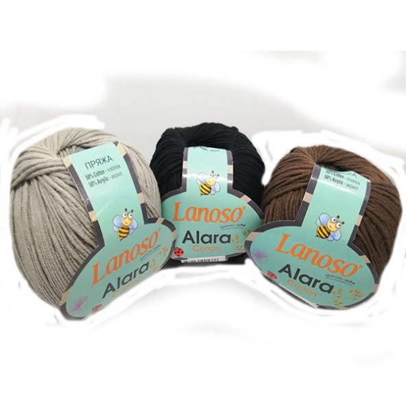 LANOSO Alara 50 Gram Amigurumi ve Punch El Örgü İpliği - 6