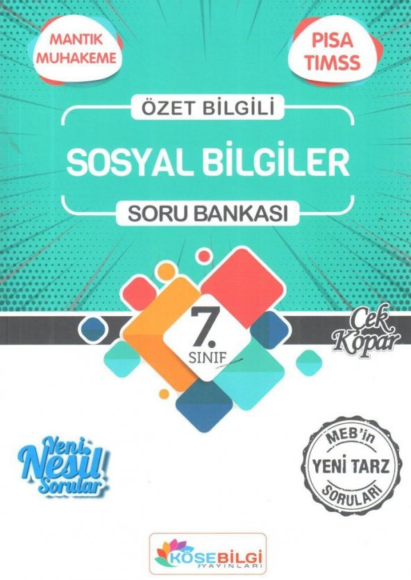 Köşebilgi 7.Sınıf Sosyal Bilgiler Özet Bilgili Soru Bankası - 1