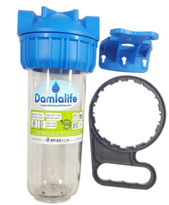 Atlas 10" Housing Tekli boş filtre kabı - Resim 5