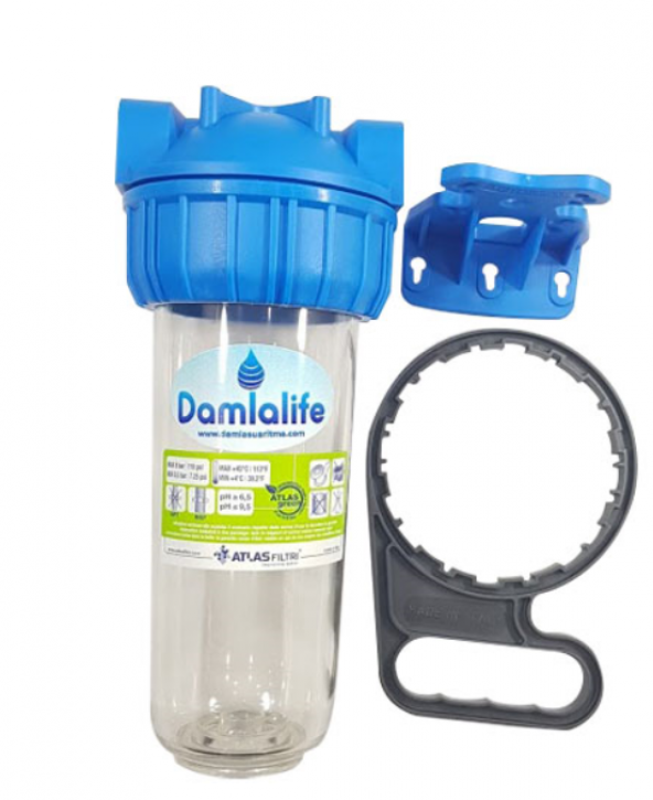 Atlas 10" Housing Tekli boş filtre kabı - Resim 3