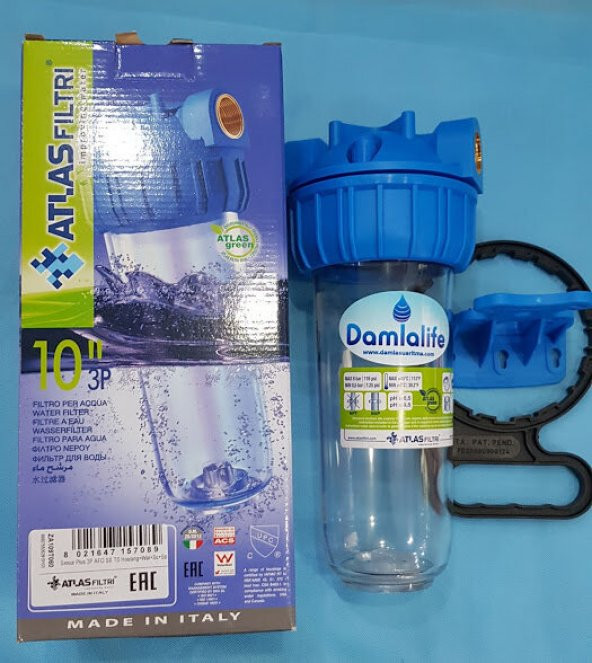 Atlas 10" Housing Tekli boş filtre kabı - Resim 4