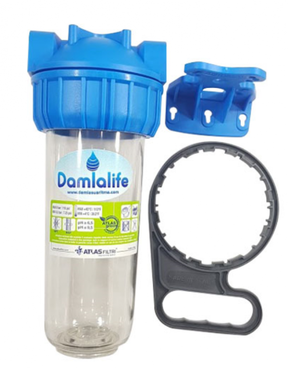 Atlas 10" Housing Tekli boş filtre kabı - Resim 6