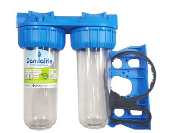 Atlas 10" Housing 2 Li Boş Filtre Kabı Bina Girişi ve Kuyu Suyu - Resim 3