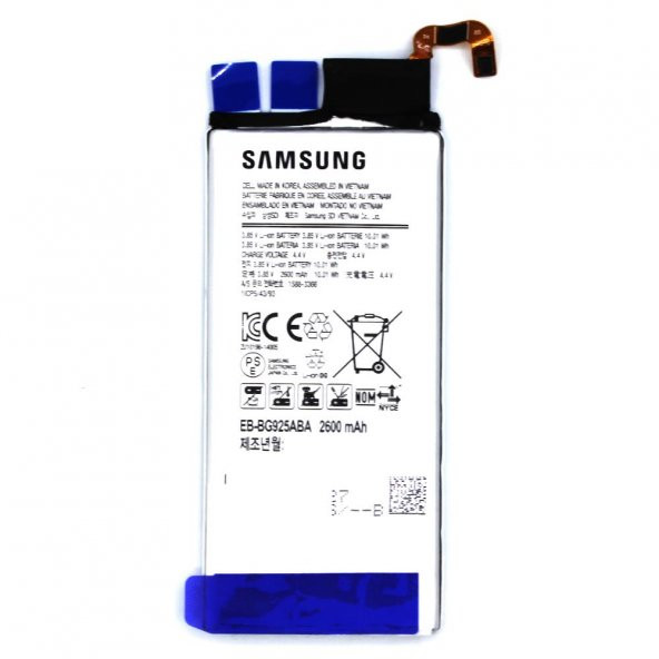 Galaxy S6 Edge Batarya Pil A++ Lityum Polimer Pil (S)