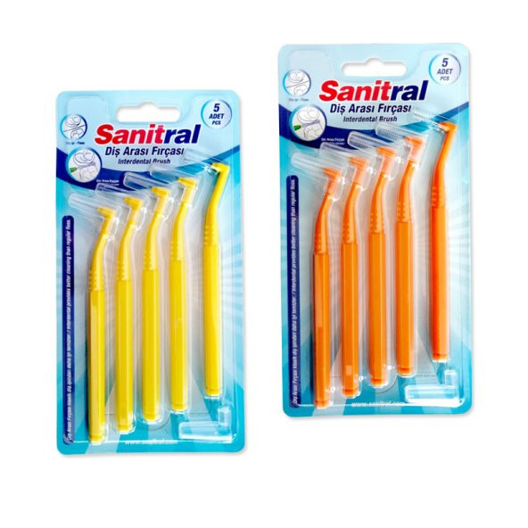Diş Arası Fırçası Sanitral 5'li ( 0,7 MM / 1,2MM )