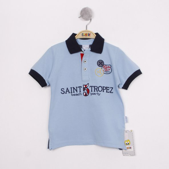 Toontoy Erkek Çocuk Saint5 Tropez Nakışlı Tişört