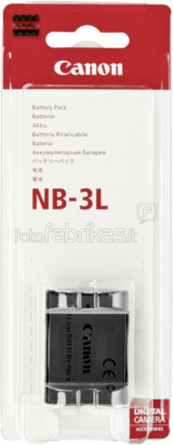 Canon NB-3L NB-3LH Batarya Pil XUS 700 D30 IXUS i5