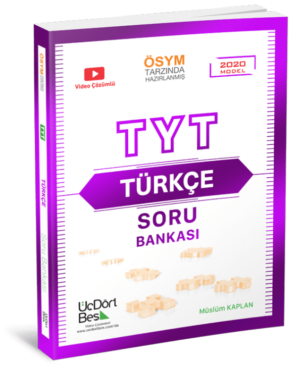 Üçdörtbeş TYT Türkçe Soru Bankası Yeni 2020 model