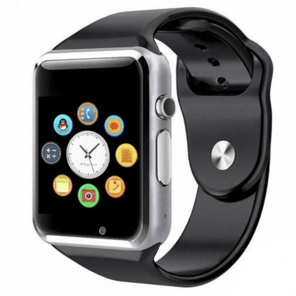 Olix A1 Smart Watch Akıllı Saat Sim Kartlı Kameralı IME Kayıtlı Gümüş