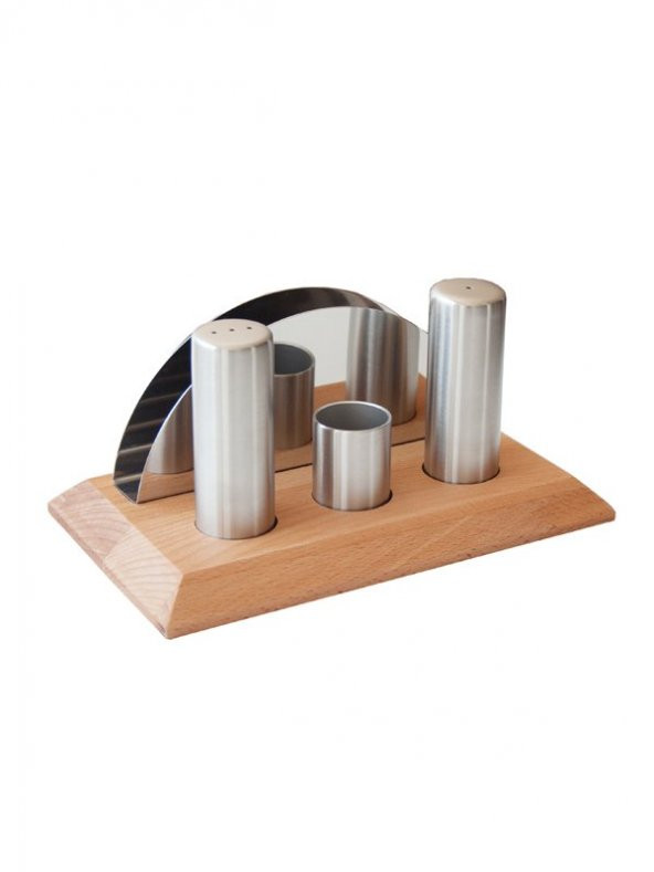 GALAXY AHŞAP PEÇETELİK TUZLUK BİBERLİK SET