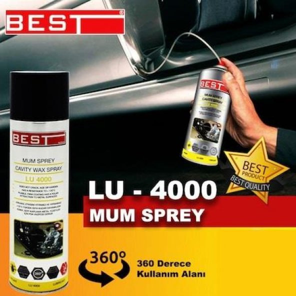 Best LU 4000 Pas Önleyici Mum Sprey 500 ML