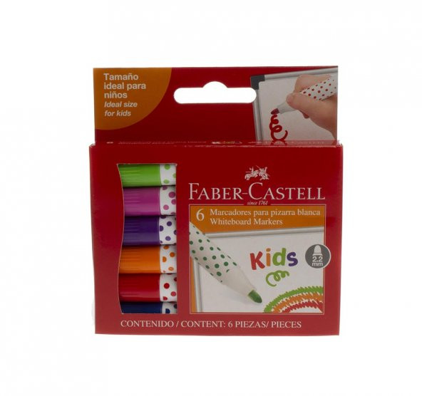 Faber Castell Beyaz Tahta Kalemi 6 Renk 12 li 358506