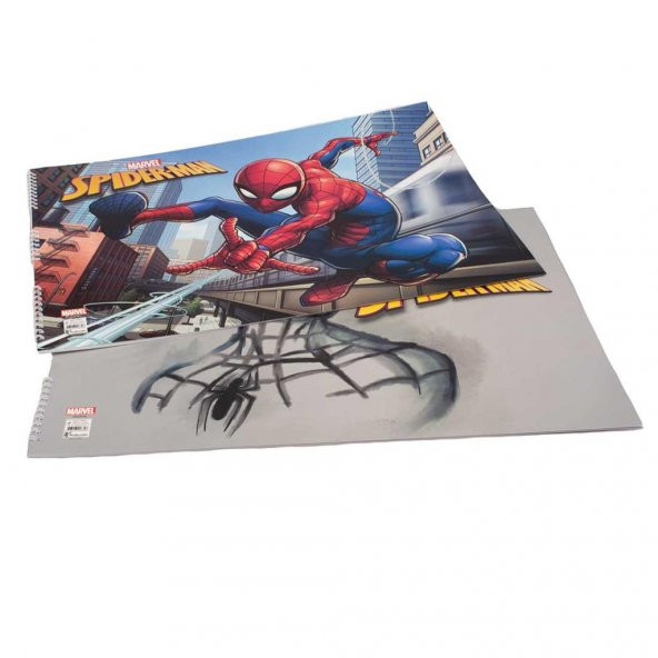 Keskin Color Spiderman 35x50 Spiralli 15 Yaprak Resim Defteri 12li