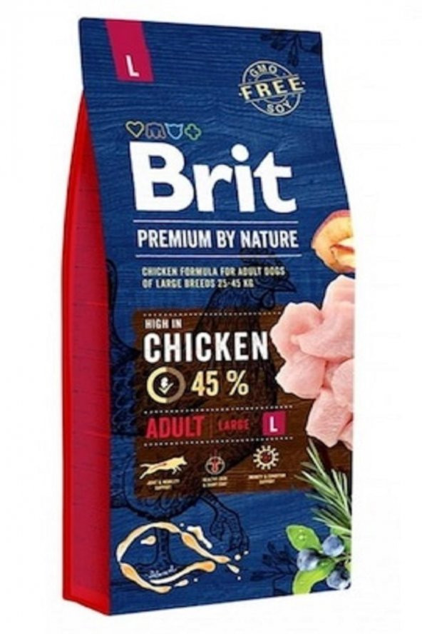 Brit Premium Tavuklu Yetişkin Büyük Irk Köpek Maması 15 Kg