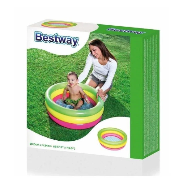 Bestway 51128 Şişme Havuz Bebek Küvet Yumuşak Zemin 70X24cm - 3