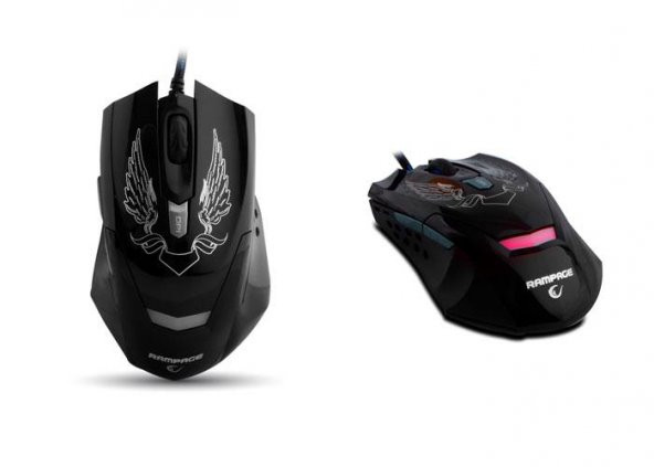 Everest Rampage KM-R5 Siyah Usb 3 Farklı Ledli Gaming Q Multimedia Klavye + Mouse Set - 4