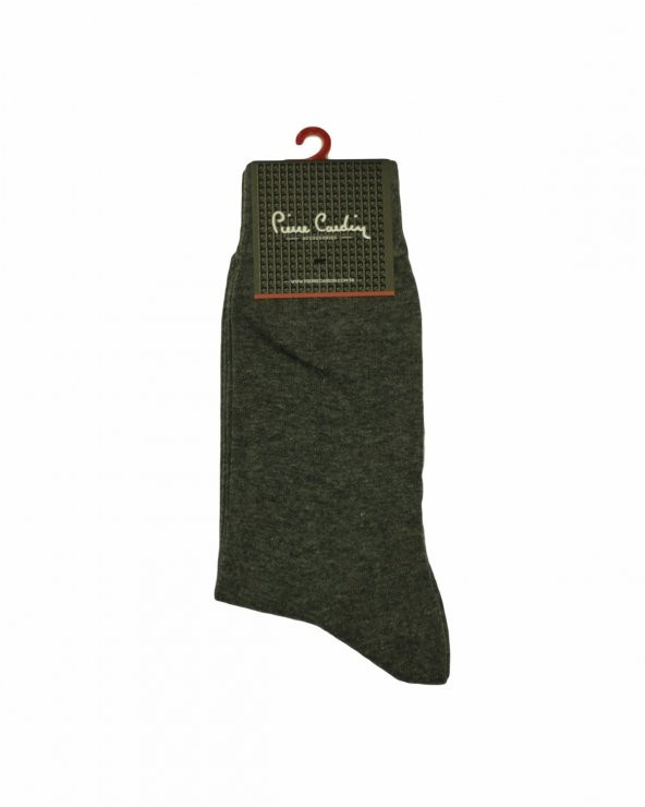Pierre Cardin Erkek Gri Lisanslı Logolu Çorap 812
