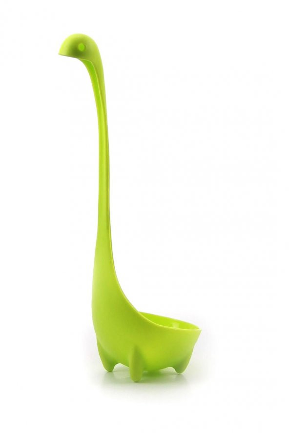Yeşil Dinozor 2Li Plastik Kaşık Ve Kevgir Seti