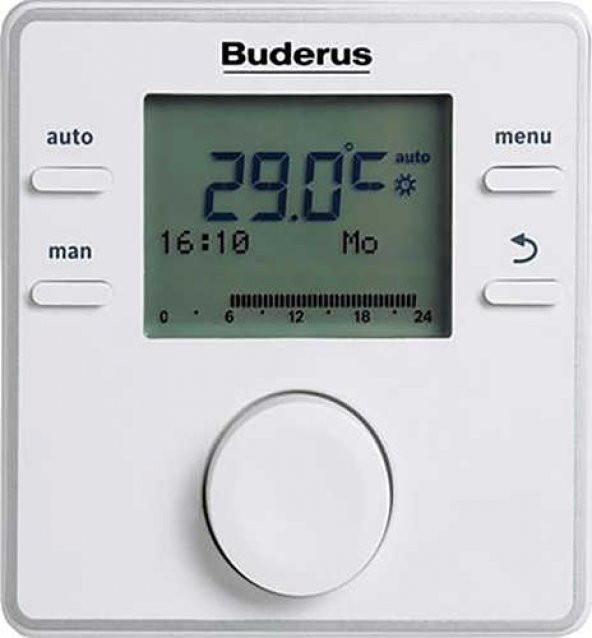Buderus RC200RF Kablosuz Modülasyonlu Programlı Oda Termostatı