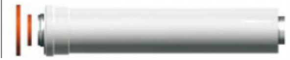 Bosch Yoğuşmalı Kombi Baca Uzatması 50 cm Logolu