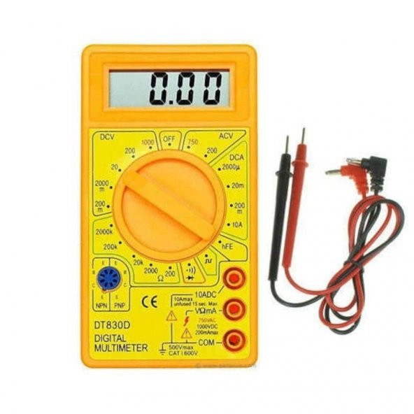 Knitex Dijital Avometre Multimetre Ölçü Aleti Akım Voltaj Direnç Ölçer KTX-659 - 3