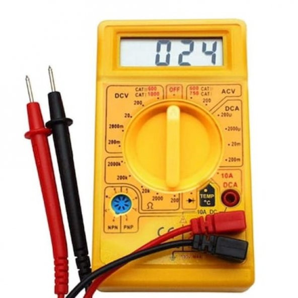 Knitex Dijital Avometre Multimetre Ölçü Aleti Akım Voltaj Direnç Ölçer KTX-659 - 5