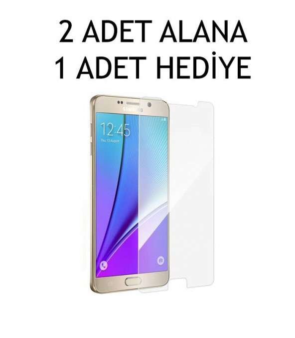 Samsung Galaxy NOTE 5 9H 2.5D Ekran Koruyucu Kırılmaz Şeffaf Temp