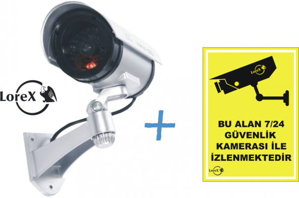 Caydırıcı Kamera + Kamera Uyarı Levhası