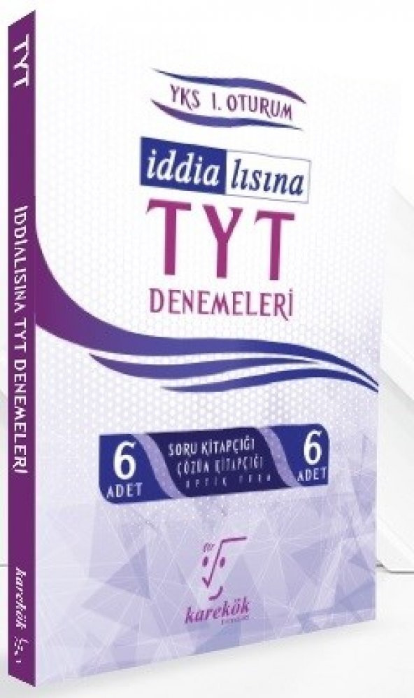 Karekök Yayınları İddialısına 6 TYT Deneme Sınavı Seti - 1