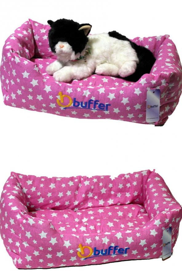 Buffer İçi Elyaflı Kedi Köpek Yatağı